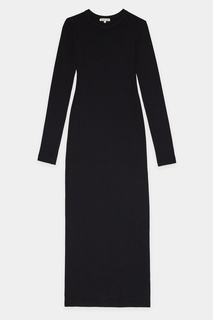 Cotton Citizen Verona Crewneck Maxi Dress Jet Black
