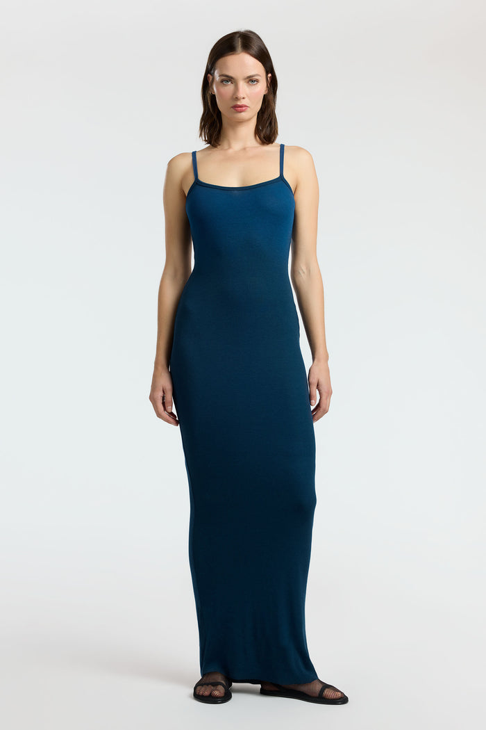 cotton citizen Verona Spaghetti Maxi Dress Harbor Cast