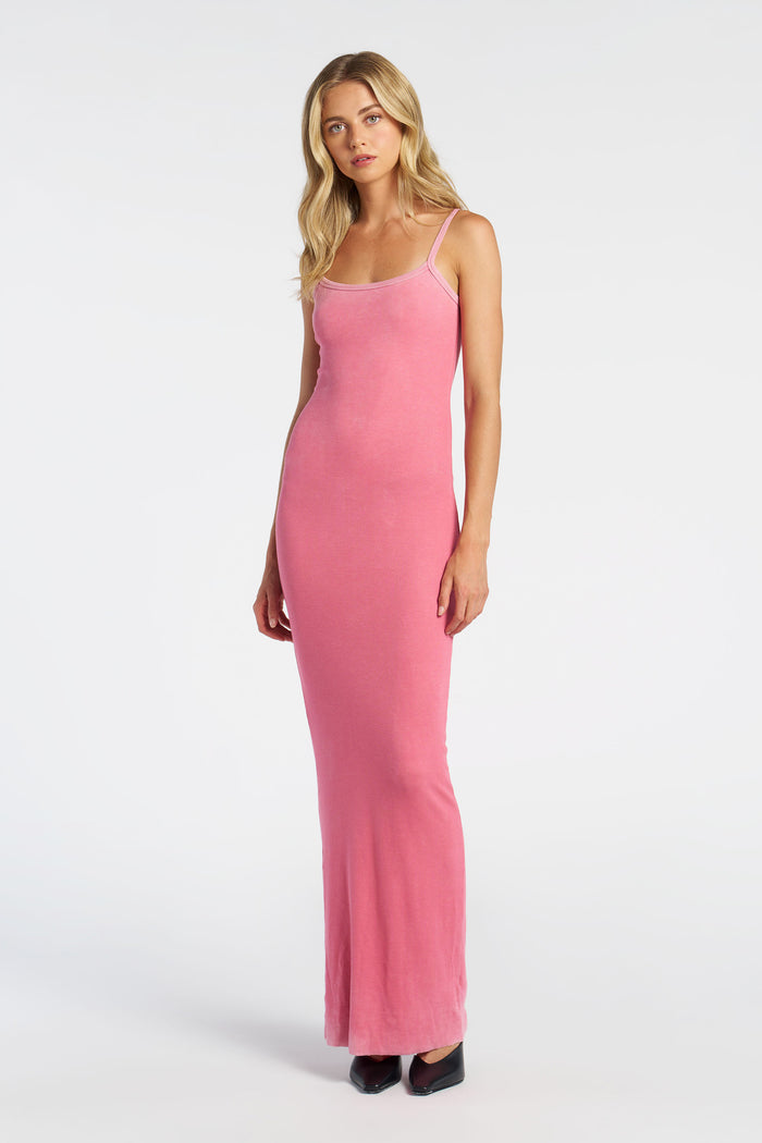 cotton citizen Verona Spaghetti Maxi Dress Vintage Azalea