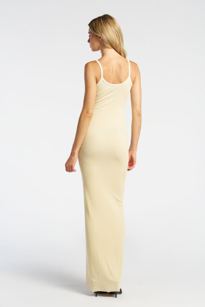 Cotton Citizen Verona Spaghetti Maxi Dress Vintage Butter