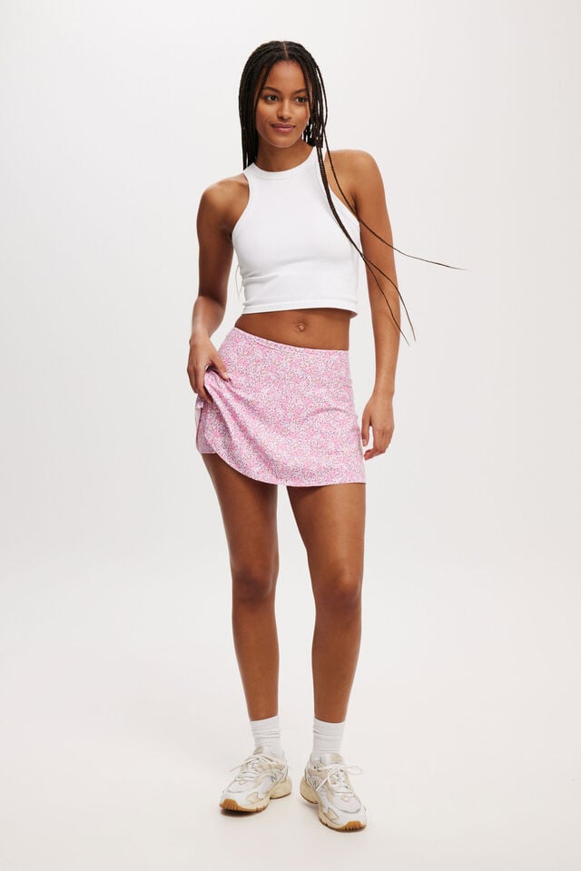 cotton on Active Full Circle Skirt gia ditsy red violet