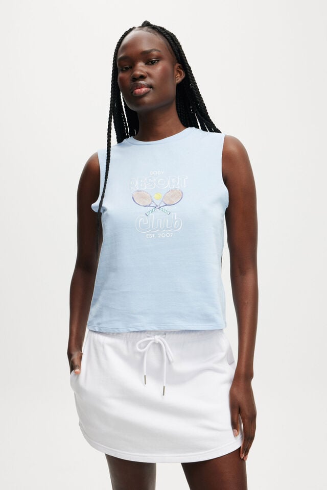 cotton on Active Graphic Crew Tank windsurfer/resort club