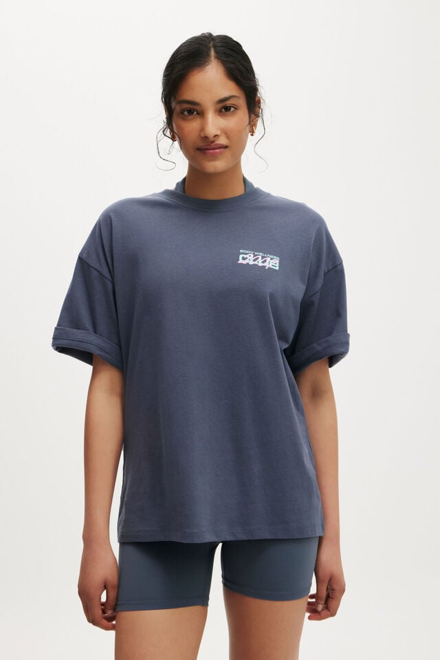 cotton on Active Graphic Tee folkstone grey/bwc interlaced