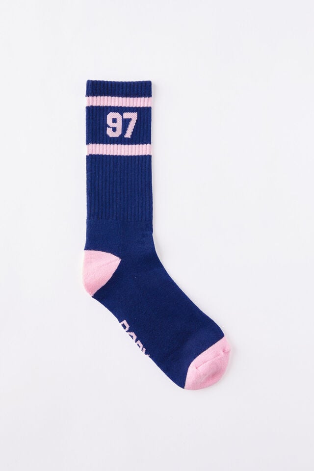 cotton on Active Tube Sock 97 heritage blue marle/blushing bride