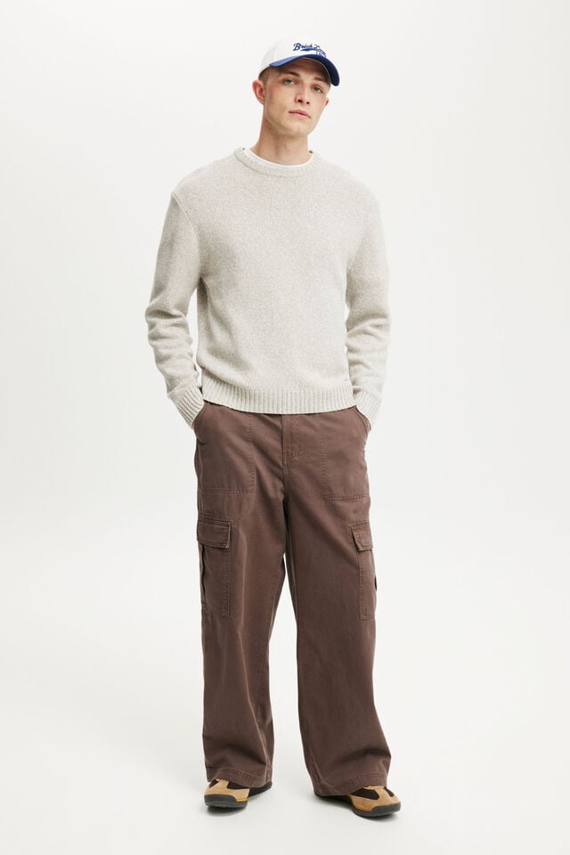 cotton on Axel Super Baggy Cargo Pant chocolate brown