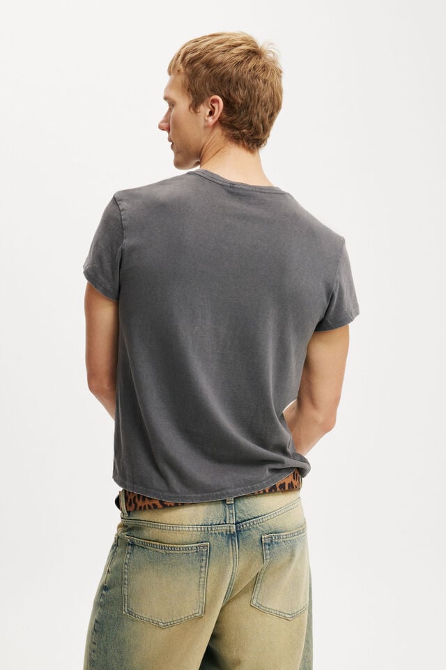 Cotton On Baby Graphic T-Shirt Faded Slate/monokrome