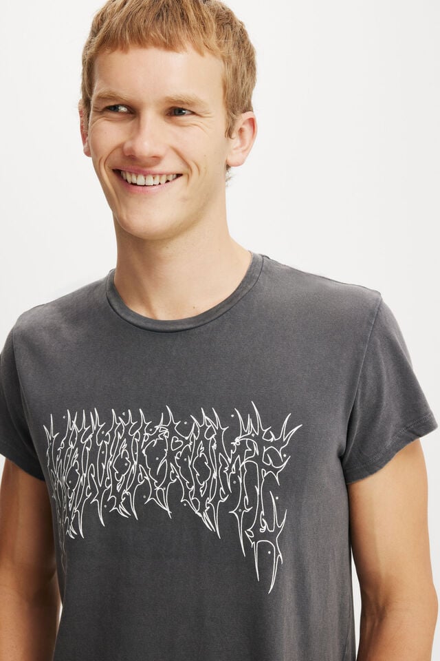 Cotton On Baby Graphic T-Shirt Faded Slate/monokrome