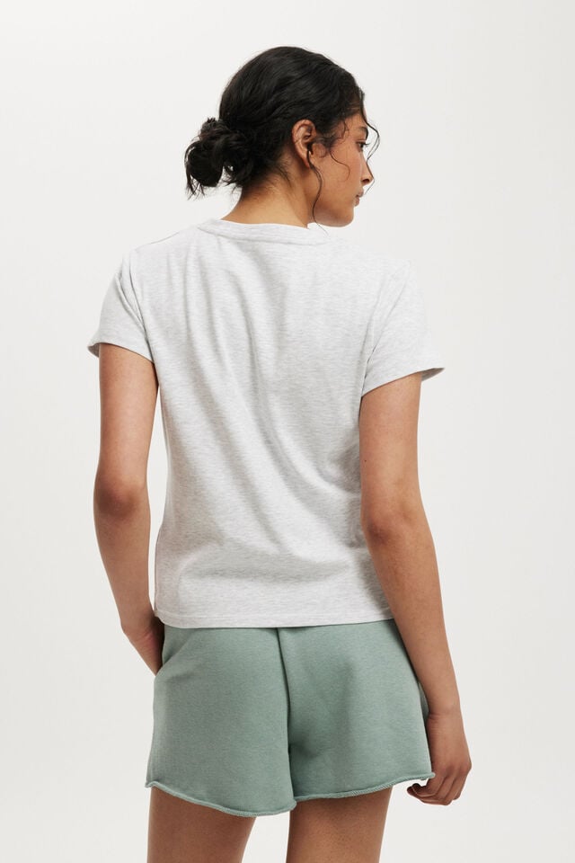 Cotton On Baby Graphic Tee Butterfly/ Soft Grey Marle