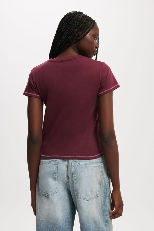 Cotton On Baby Graphic Tee Cosmic Cities/ Sour Cherry