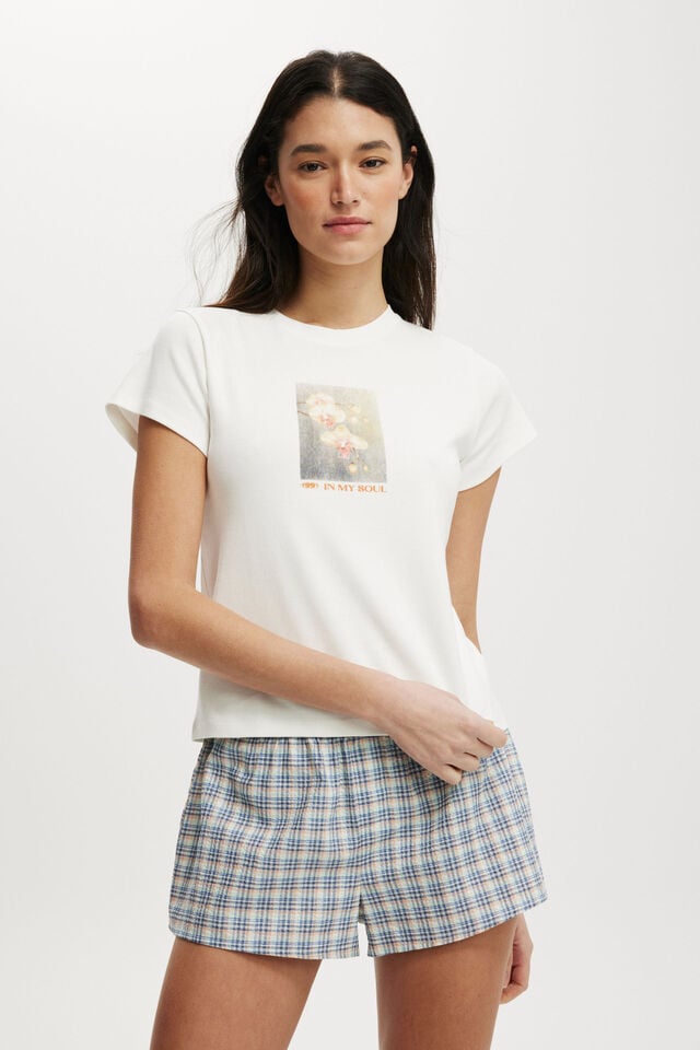 cotton on Baby Graphic Tee digital floral/ vintage white