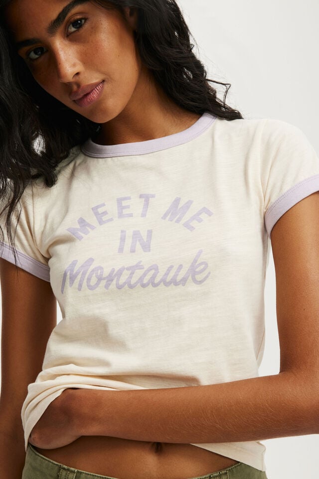 Cotton On Baby Graphic Tee Meet Me In Montauk/ Coconut