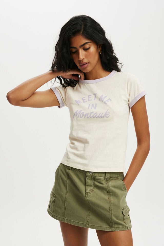 cotton on Baby Graphic Tee meet me in montauk/ coconut