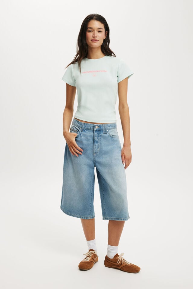 Cotton On Baby Graphic Tee Natures Rhythm / Powder Green