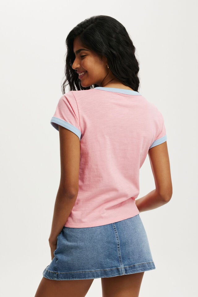 Cotton On Baby Graphic Tee Too Broke For Malibu/ Britney Pink