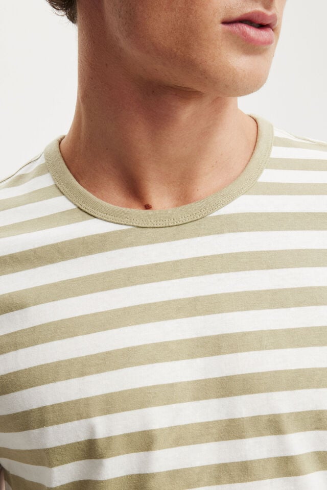 Cotton On Baby T-Shirt Elm/vintage White 50/50 Stripe