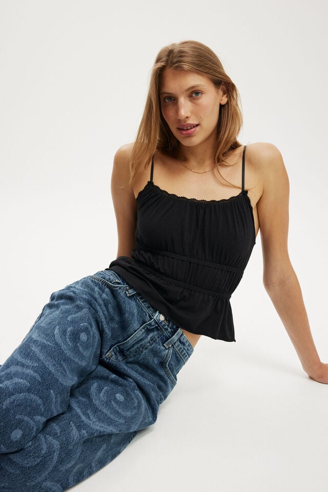 Cotton On Bianca Simpson Relaxed Wide Jean Lcn Bianca Simpson/ Atlantic Blue