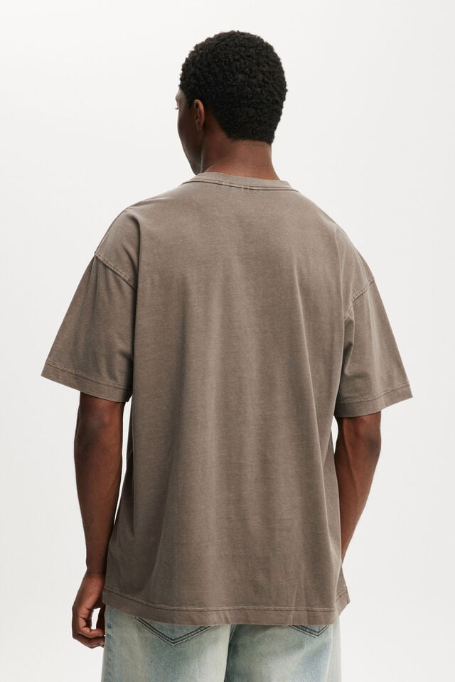 Cotton On Biggie Box Fit T-Shirt Lcn Mt Washed Chocolate / Biggie Smalls - Bro