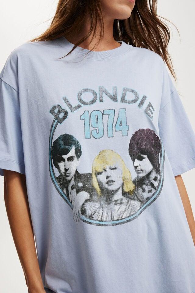 Cotton On Blondie Boxy Graphic Tee Lcn Blondie/ Dusk Blue