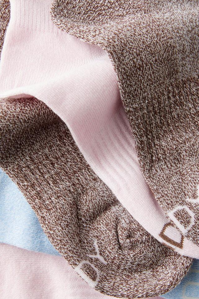 Cotton On Body 5Pk Ankle Sport Sock French Roast Multi