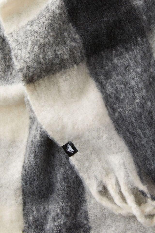 Cotton On Body Chunky Knit Scarf Charcoal/grey Marle