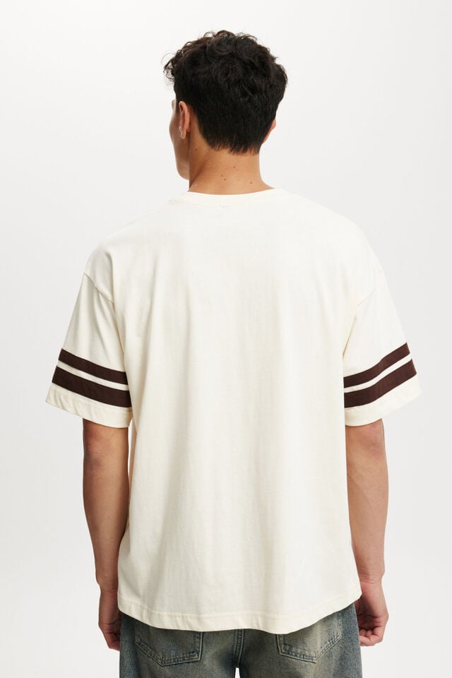 Cotton On Box Fit College T-Shirt Cream Puff/burnside