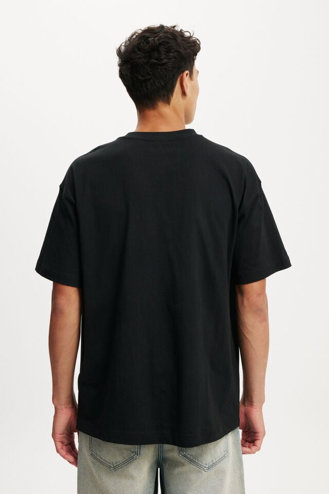 Cotton On Box Fit Easy T-Shirt Black/public Gallery