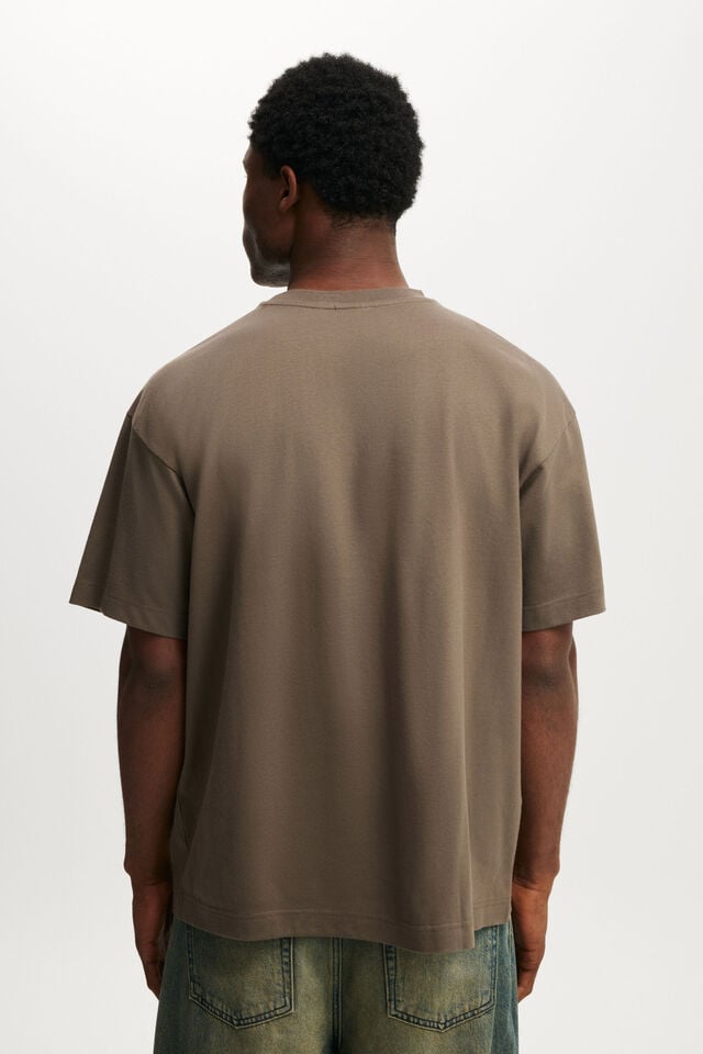 Cotton On Box Fit Graphic T-Shirt Cedar Brown/opening Party