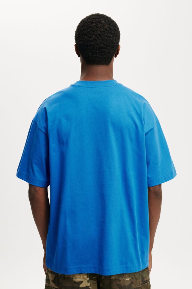 Cotton On Box Fit Graphic T-Shirt Electric Blue/parkside Central