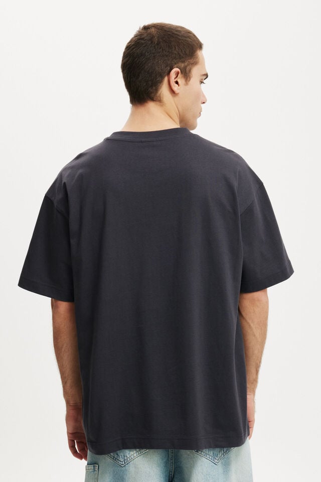 Cotton On Box Fit Graphic T-Shirt Ink Navy/own Luck