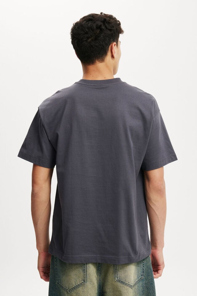 Cotton On Box Fit Graphic T-Shirt Late Night Blue/natural Growth