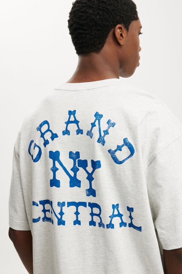 Cotton On Box Fit Graphic T-Shirt White Marle/grand Central