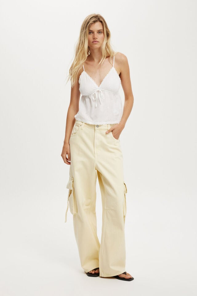 cotton on Boyfriend Super Baggy Jean cargo butter yellow