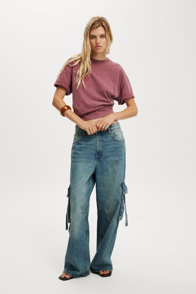 cotton on Boyfriend Super Baggy Jean cargo otis blue
