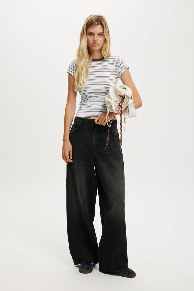 cotton on Boyfriend Super Baggy Jean y2k washed black