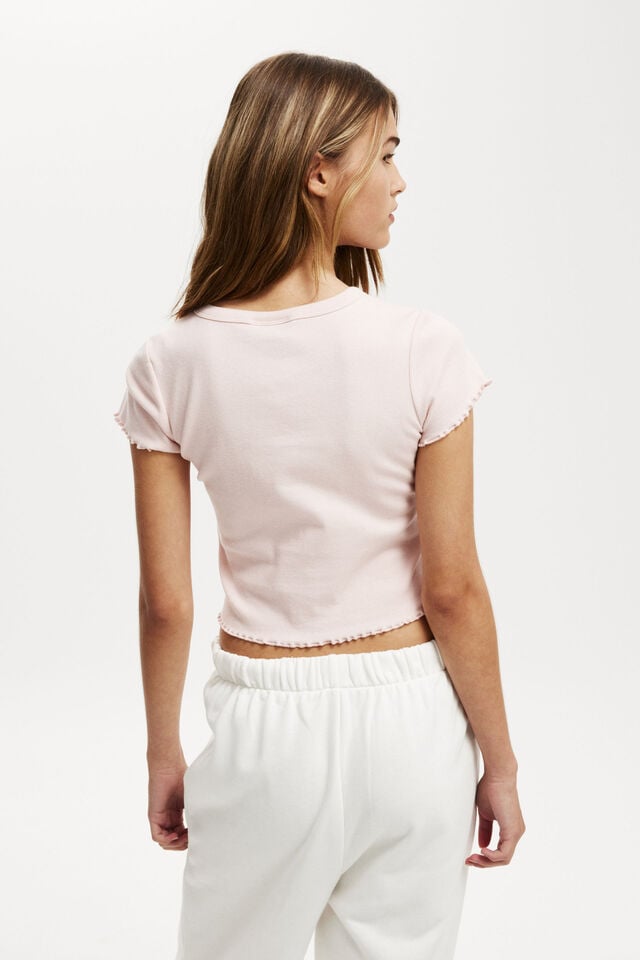 Cotton On Brandi Carlile Micro Lettuce Graphic Tee Lcn Mt Brandi Carlile/ Pale Blush