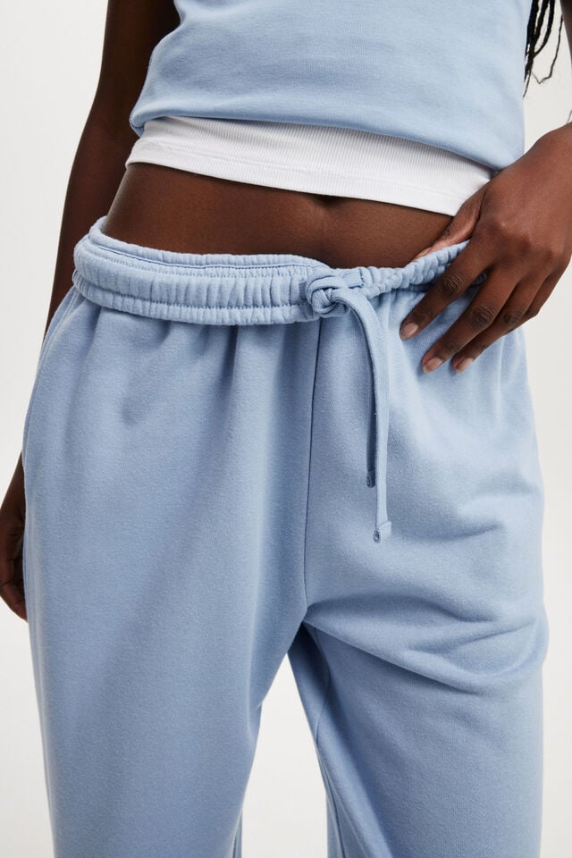 Cotton On Classic Fleece Wide Leg Sweatpant Dusk Blue