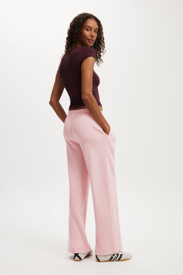 Cotton On Classic Fleece Wide Leg Sweatpant Soft Pink