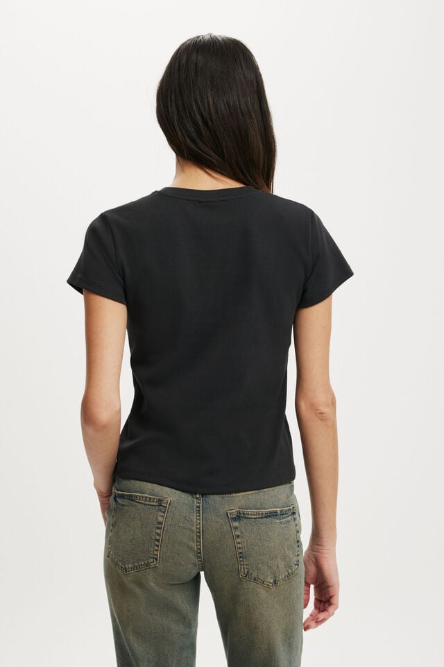 Cotton On Corvette Graphic Tee Lcn Gm Corvette Sting Ray/ Washed Black