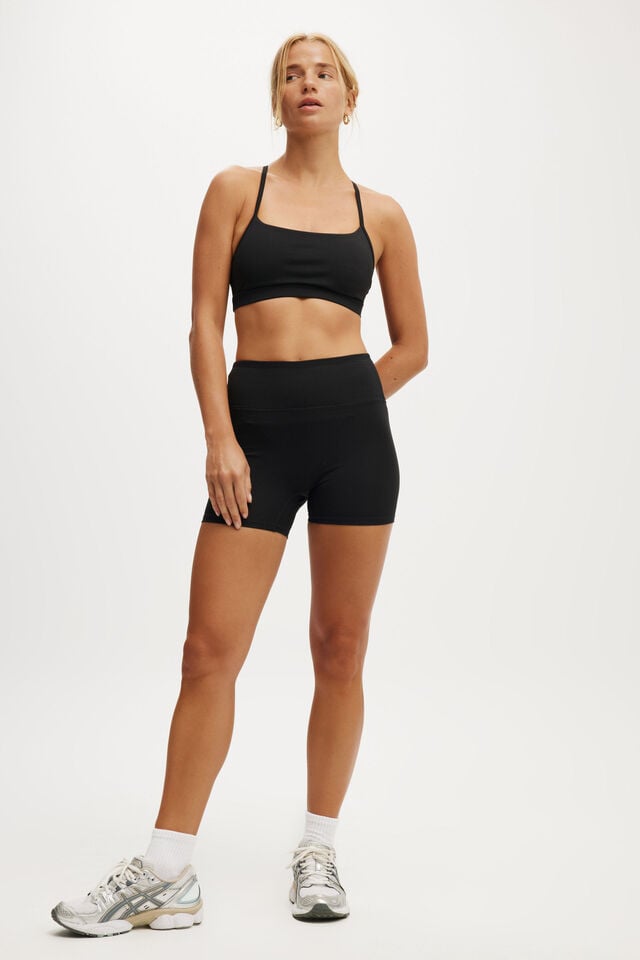 Cotton On 365 Keyhole Crop Black