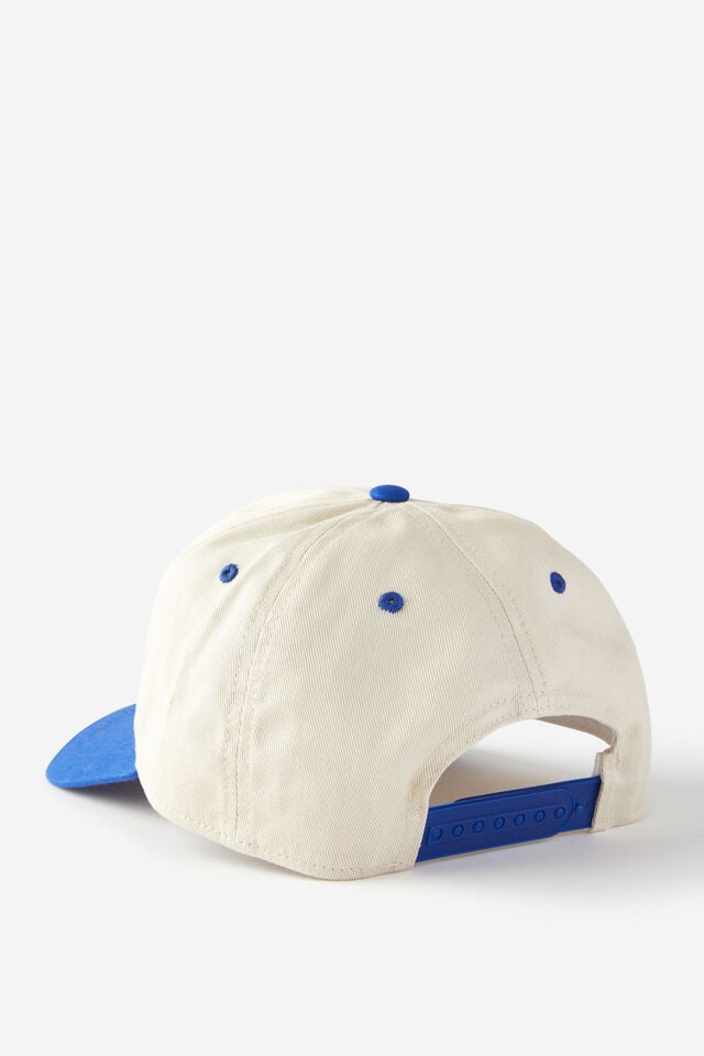 Cotton On 5 Panel Hat Bone/royal Blue/brooklyn