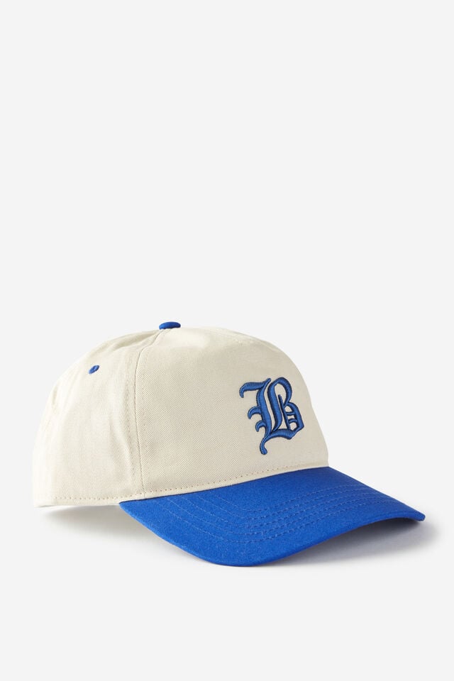 cotton on 5 Panel Hat bone/royal blue/brooklyn
