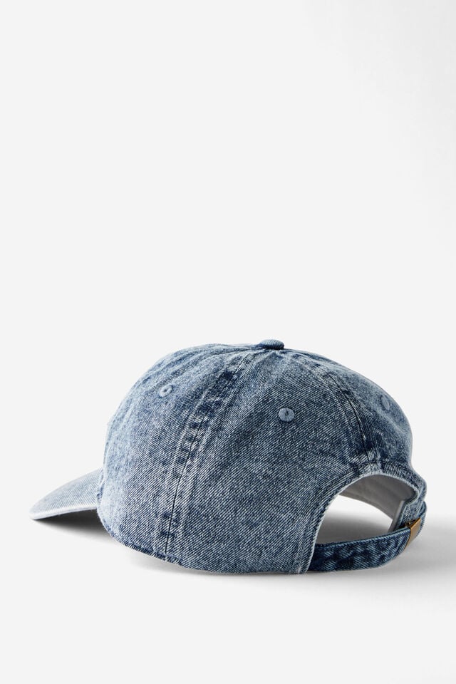 Cotton On 5 Panel Mid Cap Indigo Denim/la-ca