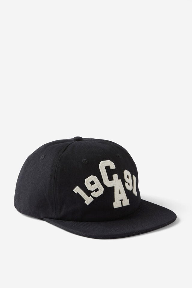 cotton on 6 Panel Ball Cap black/california