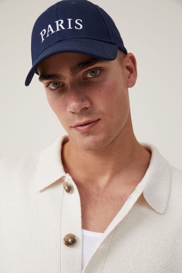 Cotton On 6 Panel Baseball Cap Navy/paris