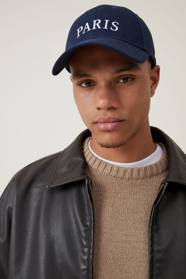 Cotton On 6 Panel Baseball Cap Navy/paris