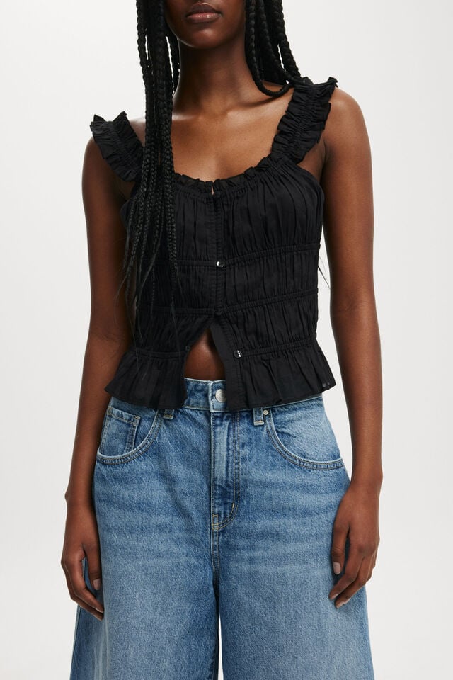 Cotton On 90 S Baggy Denim Jort Azure Blue