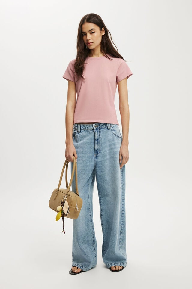 Cotton On 90S Baby Tee Almond Rose