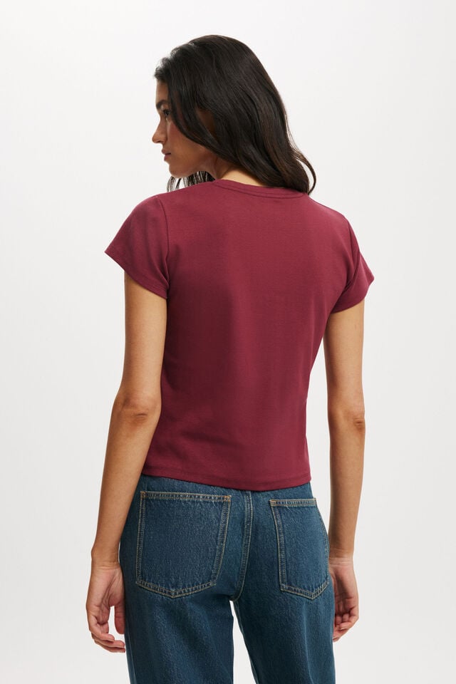 Cotton On 90S Baby Tee Cherrywood