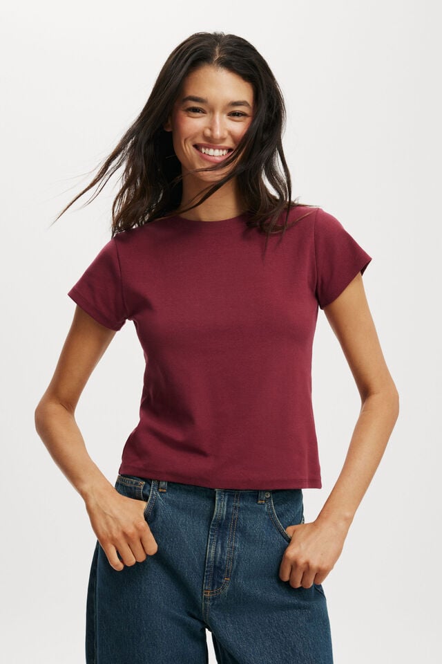 cotton on 90S Baby Tee cherrywood