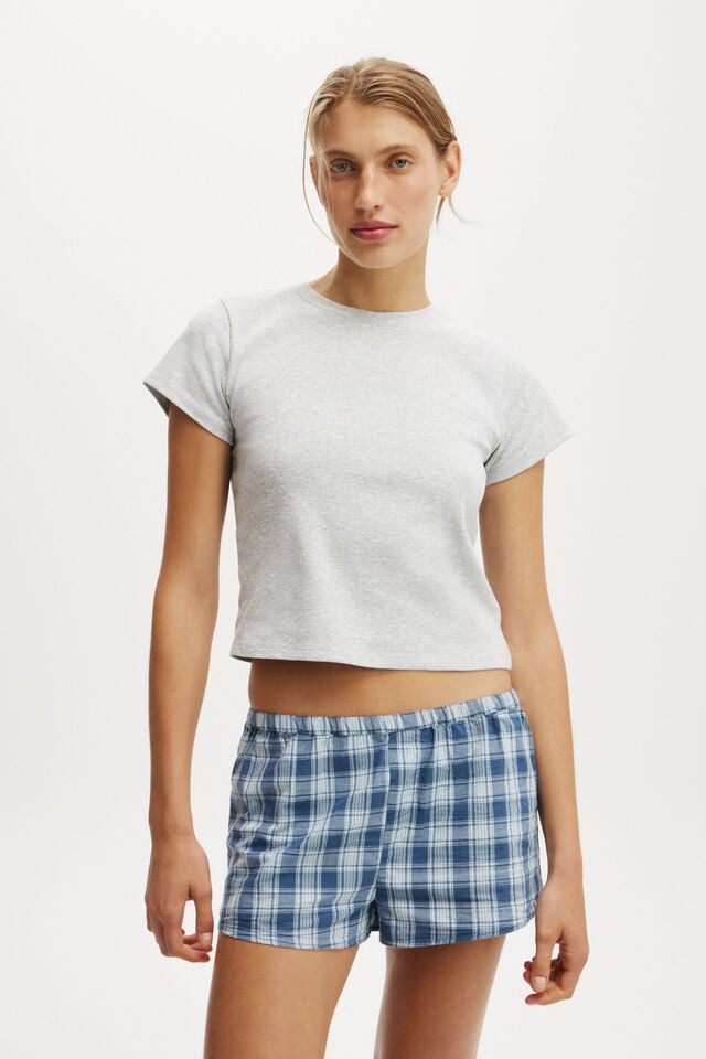 Cotton On 90S Baby Tee Grey Marle